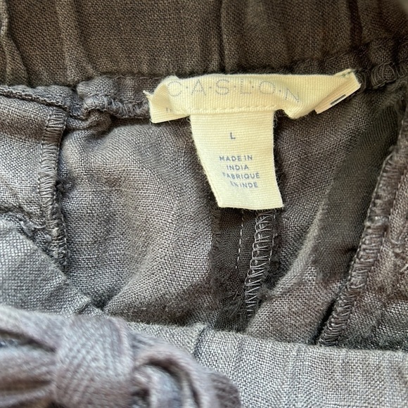 Caslon Linen jogger pants, women’s size Large, dark gray. Never worn. - Picture 7 of 8